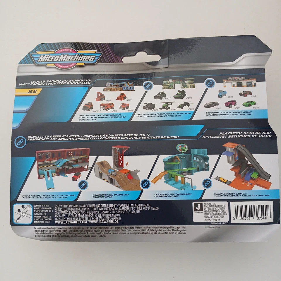 2 confezioni micromachines mezzi da lavoro e mezzi sportivi nuovi imballati new- - Immagine 3 di 3