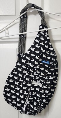 KAVU Rope Bag Cotton Shoulder Sling Backpack Swan | eBay display picture 1