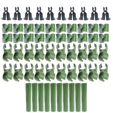 Plant Trellis Cane Connector Clip Set Garden Connector Stakes Connect Joint Clip