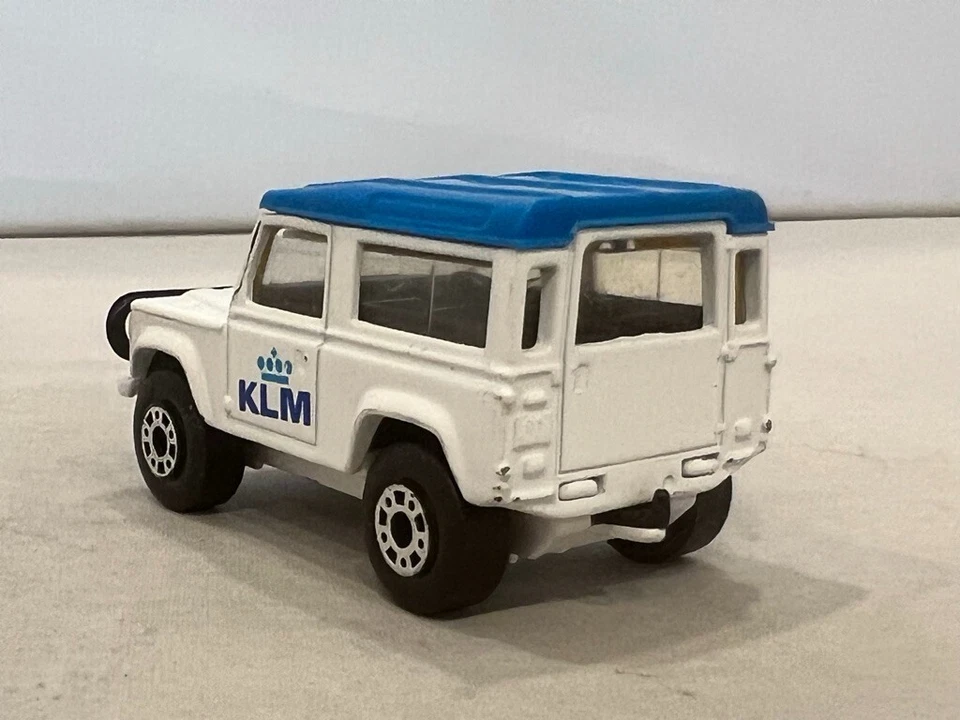 Matchbox Superfast White Land Rover Ninety KLM Airlines Promo HTF Near Mint - Image 3 of 4