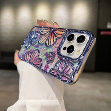 Colorful 3D Flower Shockproof Phone Case For iPhone 16 Pro Max 15 14 13 12 11