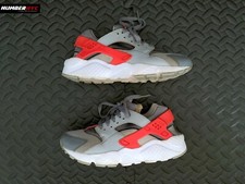 Nike Huarache 654280-006 Gray Pink White Run Hyper Size 5.5Y Kids Shoes