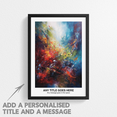 Personalisierter Posterdruck Abstrakter Impressionismus Kunst - Schöne Wanddeko