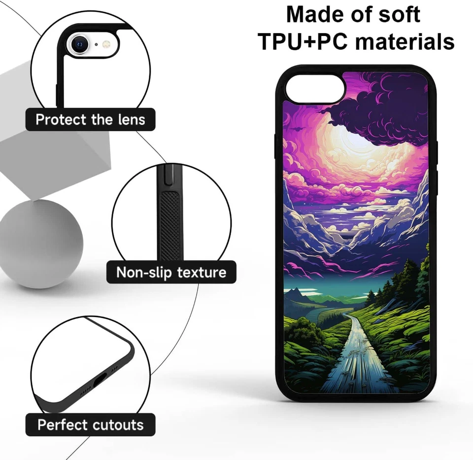 Case Friendly For Samsung Galaxy S23 S24 Plus Ultra Cloudy Nature - Image 4 of 4