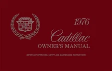 1976 Cadillac Owners Manual User Guide Reference Operator Book Fuses Fluids OEM