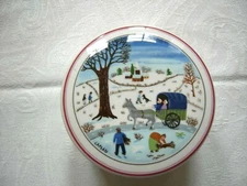 Villeroy & Boch Naif Christmas Trinket Box , Candy Laplau Country Horse Wago