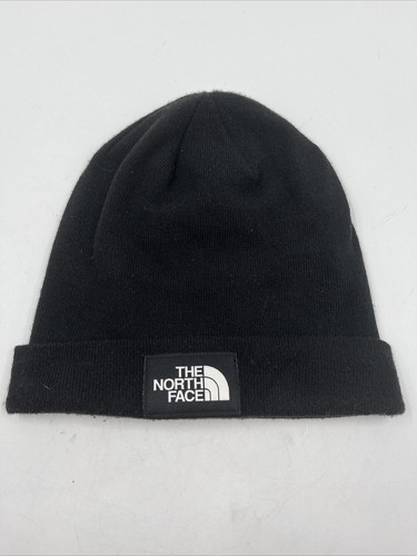 North Face Fine Knit Black Beanie Hat 