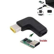 USB 3.1 C Female to Rectangle Male PD Emulator Trigger DC Adapter for ThinkpadX1