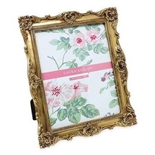 Laura Ashley 8x10 Gold Ornate Textured Hand-Crafted Resin Picture Frame with