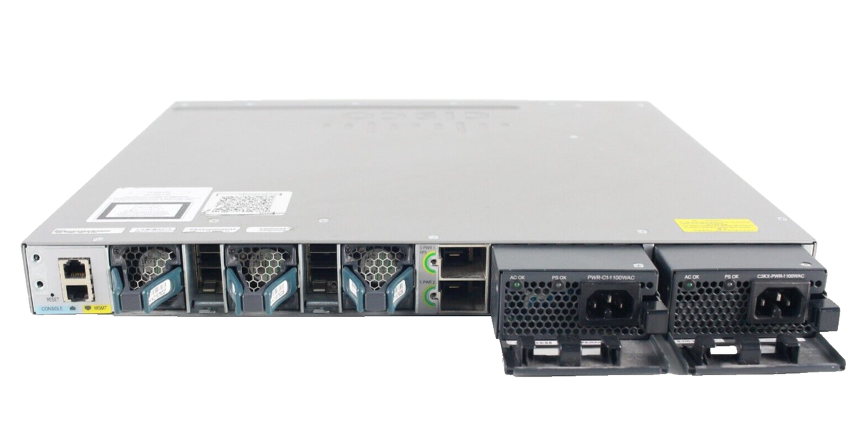 Cisco Catalyst 3850 WS-C3850-48U-S 48-Port UPOE Gb Switch w/ NM-4