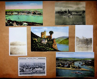 1930s Koblenz Germany Items Postcards Hotel Traube Stationary Luggage Label