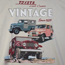 Vintage TOYOTA Land Cruiser Shirt Mens XL Bei...