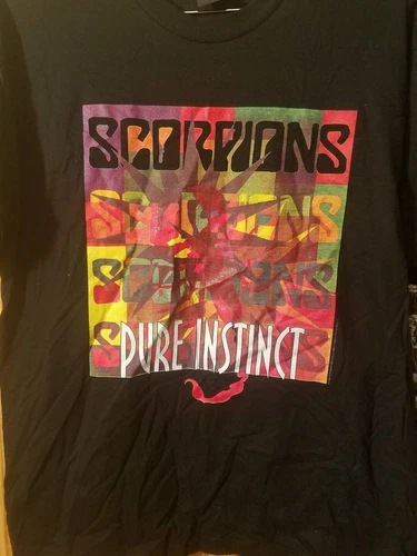 RARE Vintage scorpions Pure Instinct Tour Concert T-Shi 1990s vintage concert t-shirt, vintage, size XL, single stitch, B+ condition