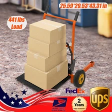 Stacker Hydraulic Material Winch Stacker 440lbs Pallet Truck Dolly Fork Lift