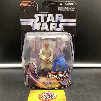 Star Wars Mace Windu #10 Episode III Heroes & Villains Collection Figure 2006