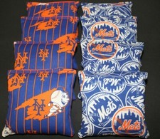 New York Mets Cornhole Bean Bags 8 ACA Regulation Corn Toss Bags MLB Baseball