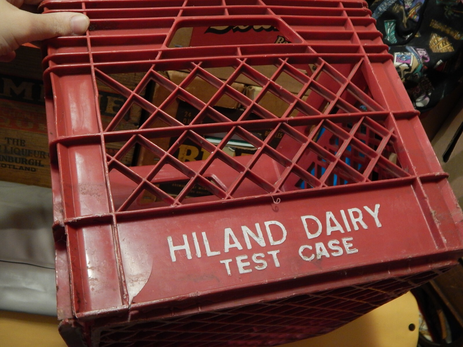 Hiland Dairy (Springfield, MO) 1987 Test Case Milk Crate Vtg Farms 4H