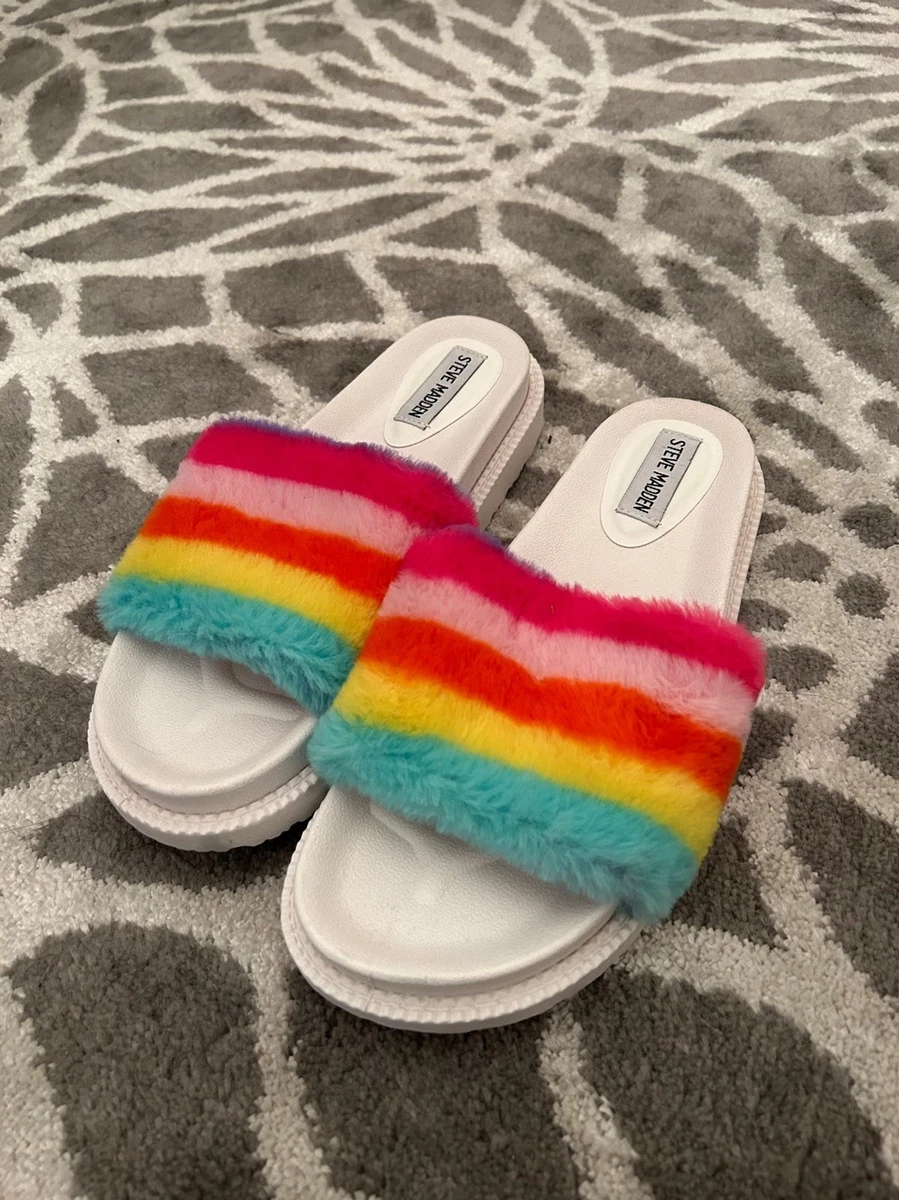 Rainbow Woman s Slippers Steve Madden Sophlyn Slipper eBay
