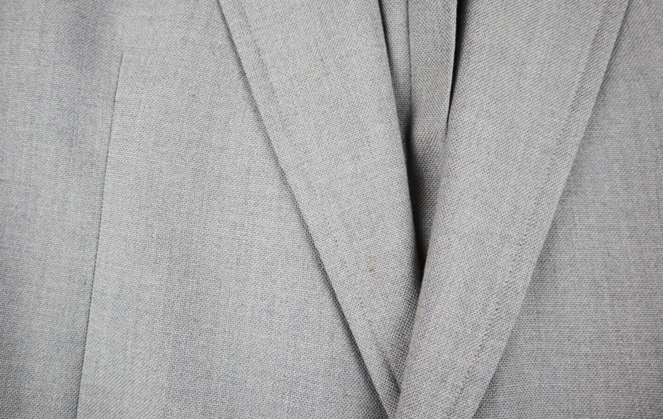 JOHN WEITZ BY PALM BEACH - JAQUETA BLAZER BEGE VINTAGE MASCULINA - TAMANHO 44R - - Imagem 3 de 4