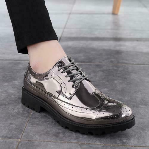 SAOLA Scarpe uomo eleganti formali business casual stringate punta a punta lucide traspiranti