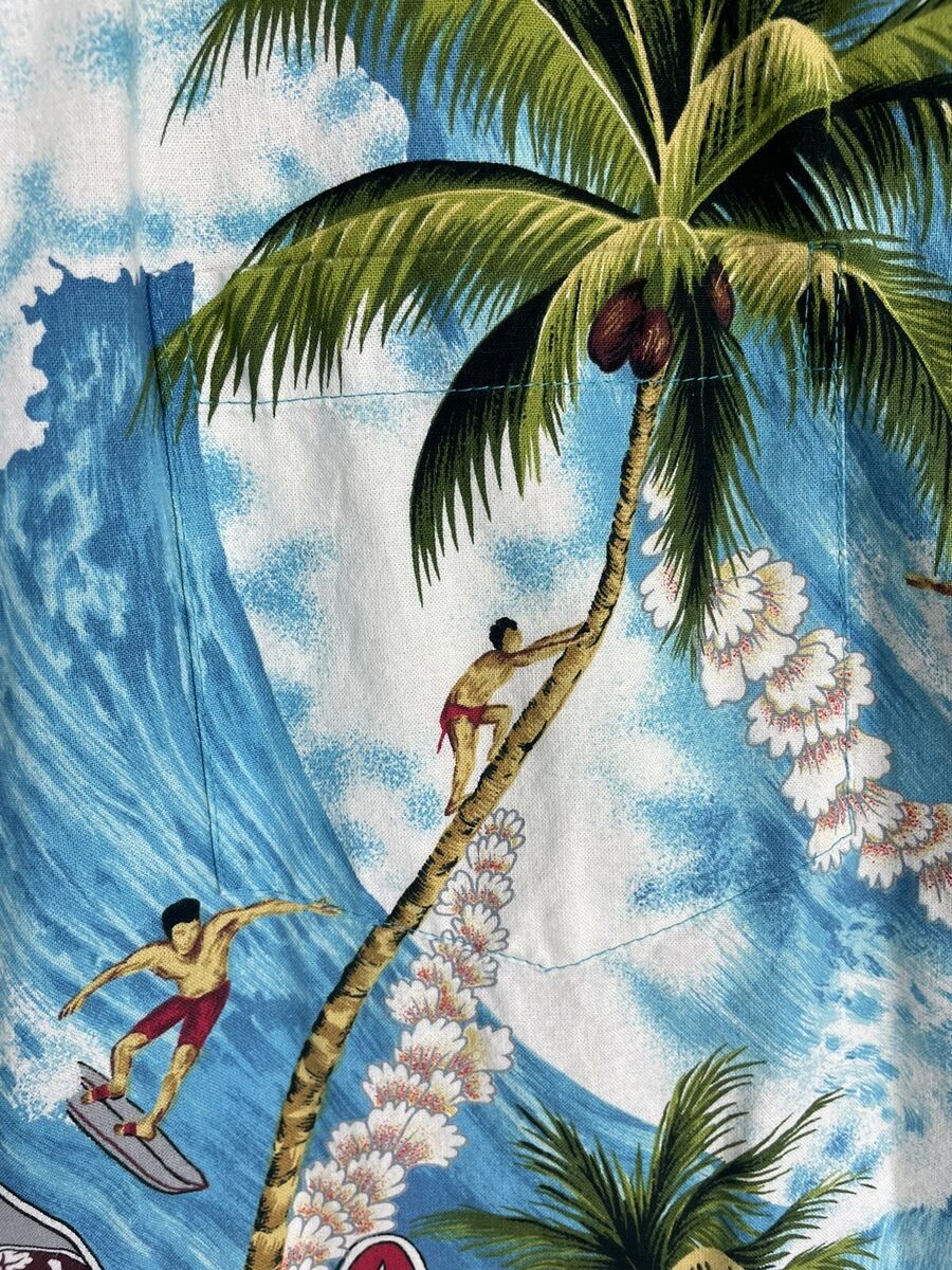 Vintage RJC LTD Hawaiian Shirt Woody Surf Boards Men's 2XL Vintage RJC LTD Hawaiian Shirt Woody Surf Boards Men's 2XL