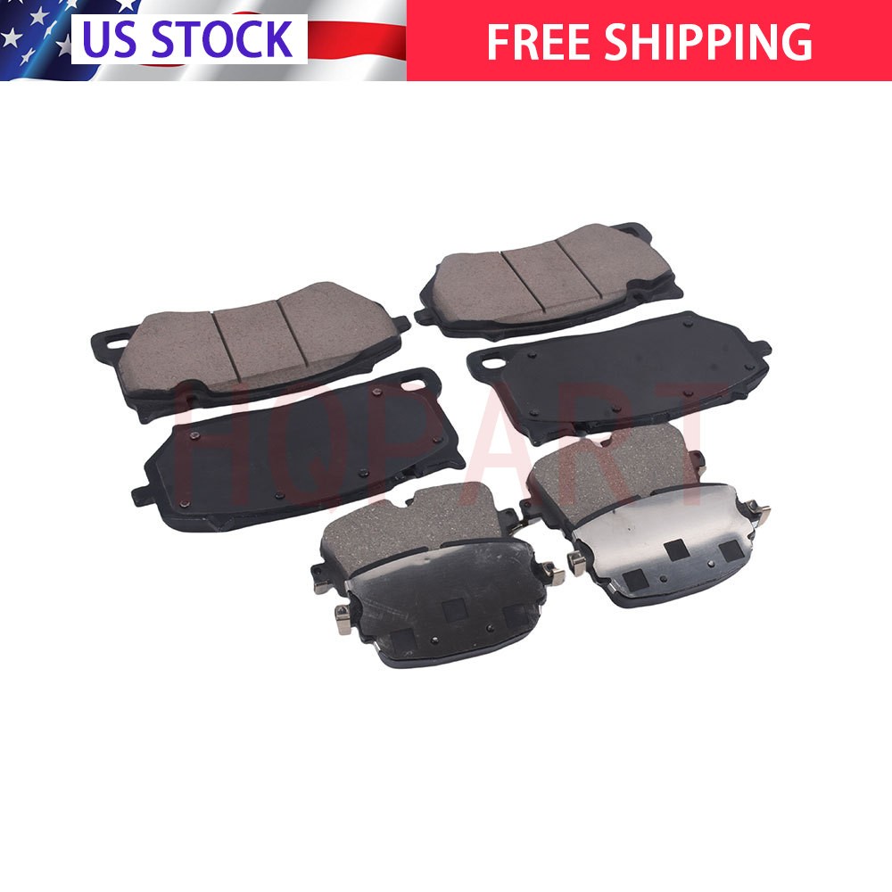 Front & Rear Brake Pads For 2018 2019 2020 2021 Lamborghini Urus
