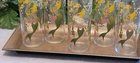 MCM Mermaid and Seahorse Federal Glassware Vintage /Tom Collins/ Set Of 5