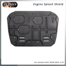 Dustproof Engine Splash Shield Under Cover For Honda CIVIC 2016-2021 1.5T Black