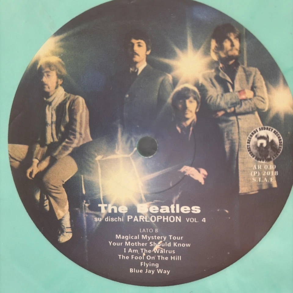 Rare Parlophone Italy The Beatles 'Magical Mystery Tour' Turquoise Vinyl NM - Image 3 of 4