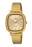 Casio LTP-B166G-9AVEF Damenuhr Metallband Quadratisch Gelbgoldfarben 30X30Mm