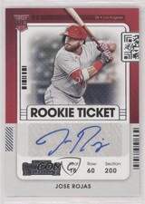 2021 Panini Contenders Rookie Ticket 2 Jose Rojas #194 Auto ni4