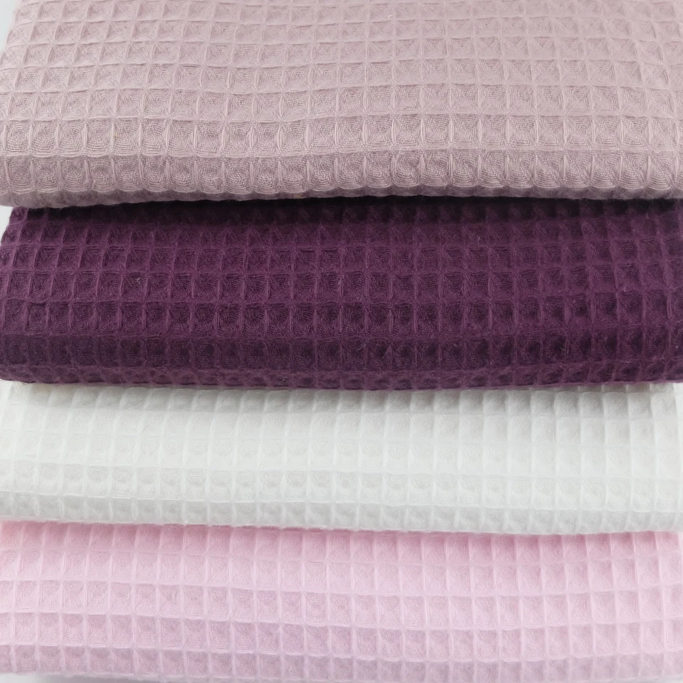 Waffelpique RESTSTÜCKE BW rosa bordeaux weiß  ÖkoTex Standard 100 / vers. Größen - Bild 2 von 3