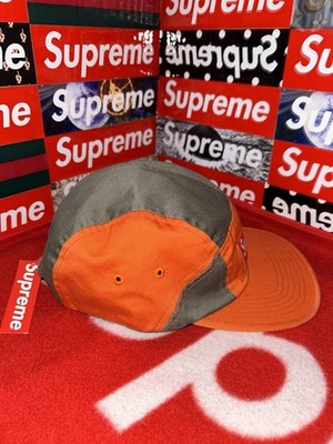 Supreme ボックスロゴ　Contrast Panel Camp Cap Supreme Contrast Panel Camp Cap Orange FW18 NEW WITH TAGS | eBay