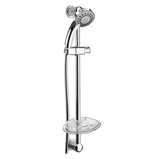Aquadart Polished Chrome Slide Rail Kit & Multi-Function Shower Handset Bathroom