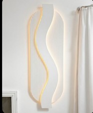 Premium undercoated 3d Fluted Wall Decor Panel, ready to paint in a your colours