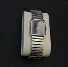 Seiko Tank Vintage Men Watch 25mm Black Dial Silver 5Y00-5000 Rectangle