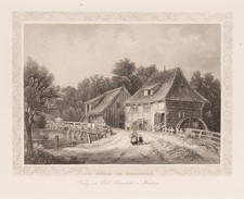 GRAY (*1813) nach LAEISZ (*1803), Die Mühle in Wohltorf, Hamburg, um 1840, Sst.
