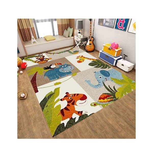 Tapis enfant jungle isolant thermique et phonique 80x150 en polyester - 3