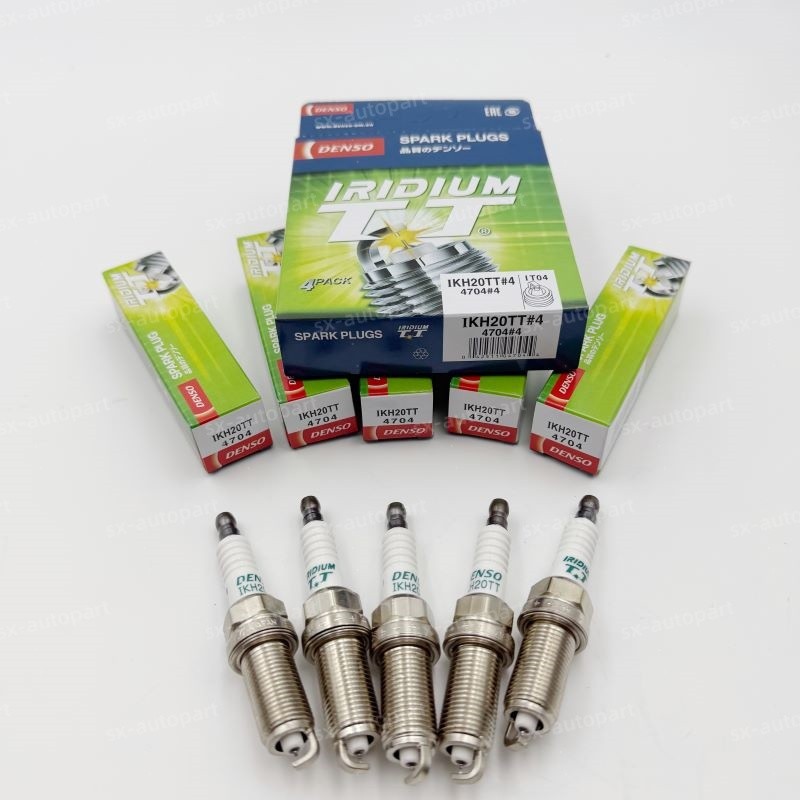 5pcs DENSO Iridium Spark Plugs 4704 IKH20TT for Volvo Subaru Land Rover Hyundai