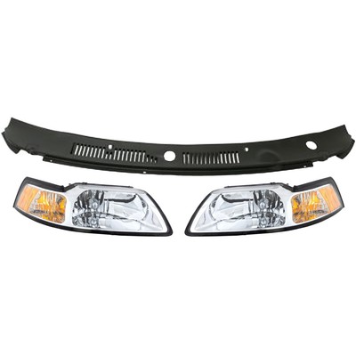 Wiper Cowl Grilles for Ford Mustang 1999-2000