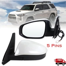 Left Driver Side Door Mirror for 2014-2025 Toyota 4Runner Manual Folding 5 Pins