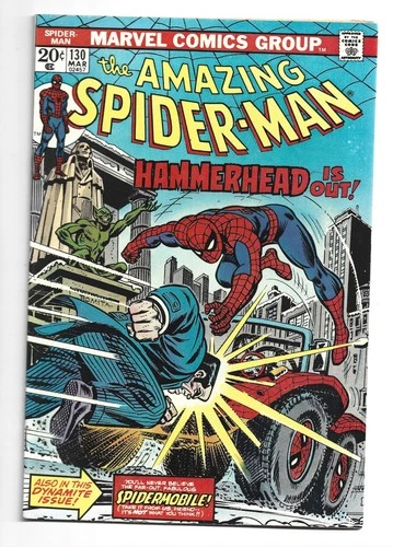 Amazing Spider-man #130, FN/VF 7.0, 1st Spider Mobile, Marvel Value Stamp