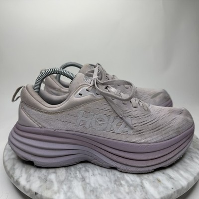 Hoka One One Bondi 8 Lilac Marble  Running Shoe Women's Size 8.5B NO INSOLES