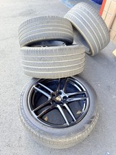 Factory Porsche Macan 20 Oem Staggered Wheels Black Rims Stock Tires 2459 Factory Porsche Macan 20 Oem Staggered Wheels Black Rims Stock Tires 2459