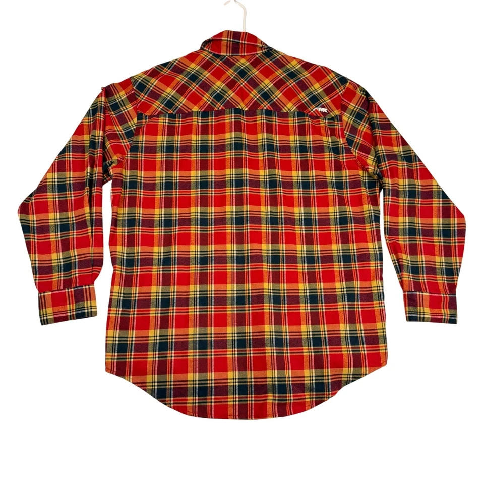 MOUNTAIN KHAKIS Wool Blend Flannel Shirt Mens Large Red Plaid Long Sleeve Button - Image 2 of 4