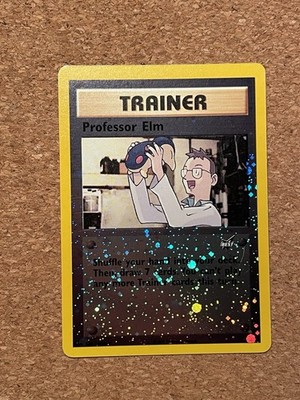 Pokémon Karte Professor Elm Best of Game 3 Holo Promo