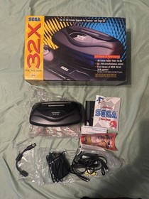 SEGA 32x Console In Box  Lot With 6 Games CIB Including Sonic Knuckles Chaotix
