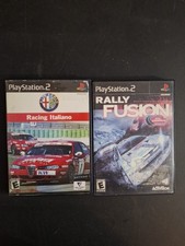 Alfa Romeo Racing Italiano & Rally Fusion (PlayStation 2,PS2 ) 2 Game Bundle CIB