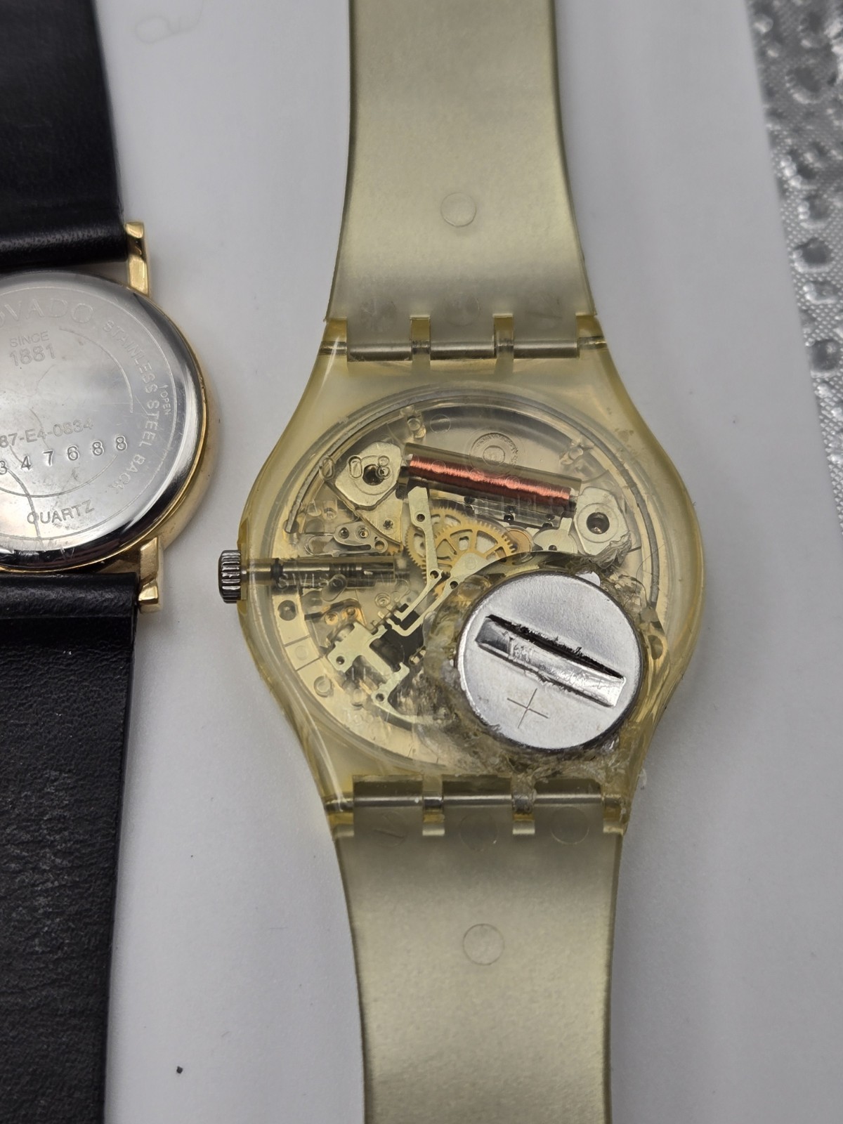 Lot Of 12 Watches Omega Gucci Movado Luminox Swiss Army Parts Resell Estate image 6