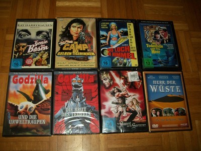 200 DVD NEU AUSWAHL: Godzilla/Flashman/Alien/Elvira/Gehirn u.a. bis 40 % Rabatt